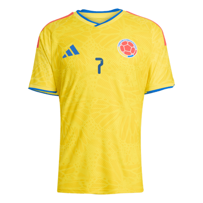 Camiseta Auténtica Luis Díaz #7 Colombia 2026 Primera Equipación Copa del Mundo - Versión Jugador - Vista 2