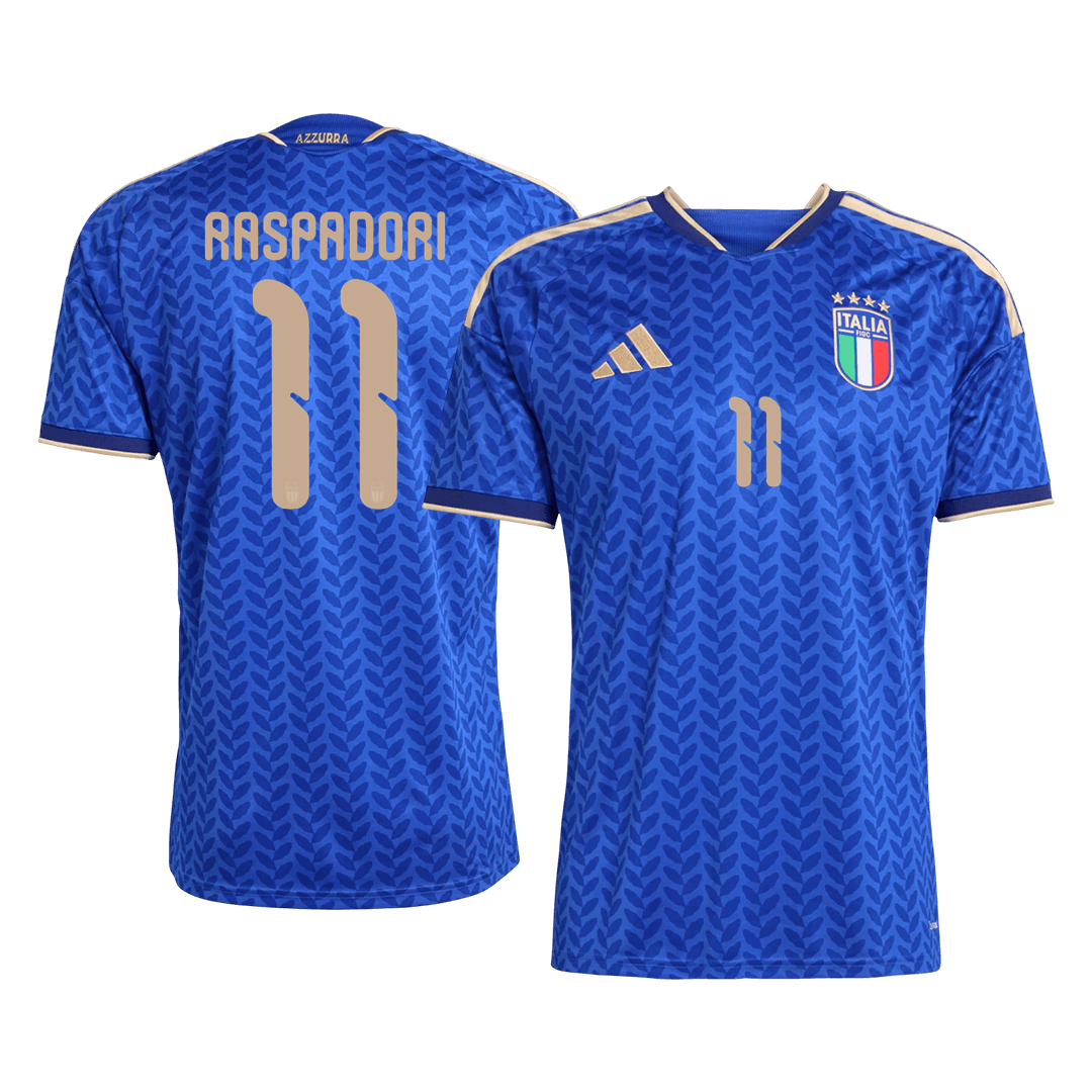 Camiseta Raspadori #11 Italia 2026 Primera Equipación Copa del Mundo - Versión Hincha
