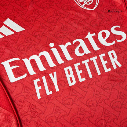 Camiseta Auténtica SALIBA #2 Arsenal 2025/26 Primera Equipación -Versión Jugador