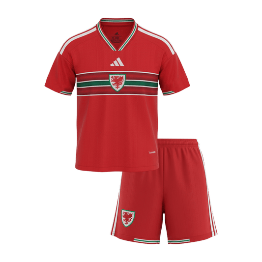 Conjunto Infantil Wales 2026 Primera Equipación Copa del Mundo Kids