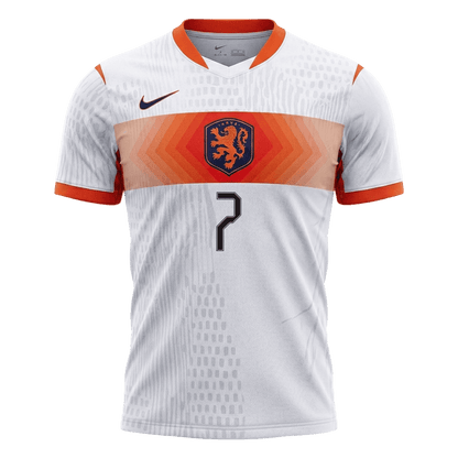 Camiseta Auténtica XAVI #7 Netherlands 2026 Segunda Equipación Copa del Mundo -Versión Jugador