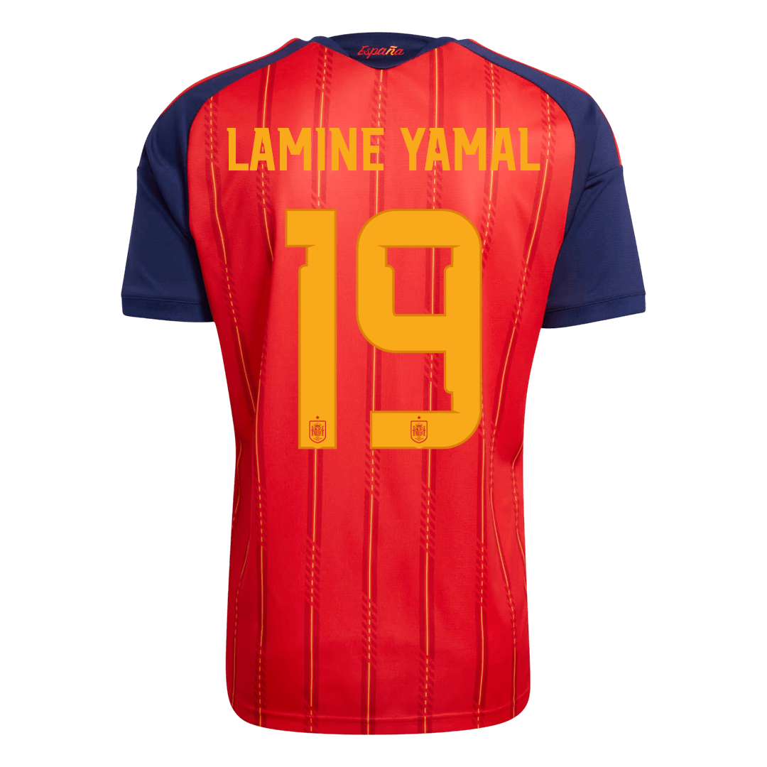 Camiseta Lamine Yamal #19 España 2026 Primera Equipación Copa del Mundo - Versión Hincha (Calidad Premium)