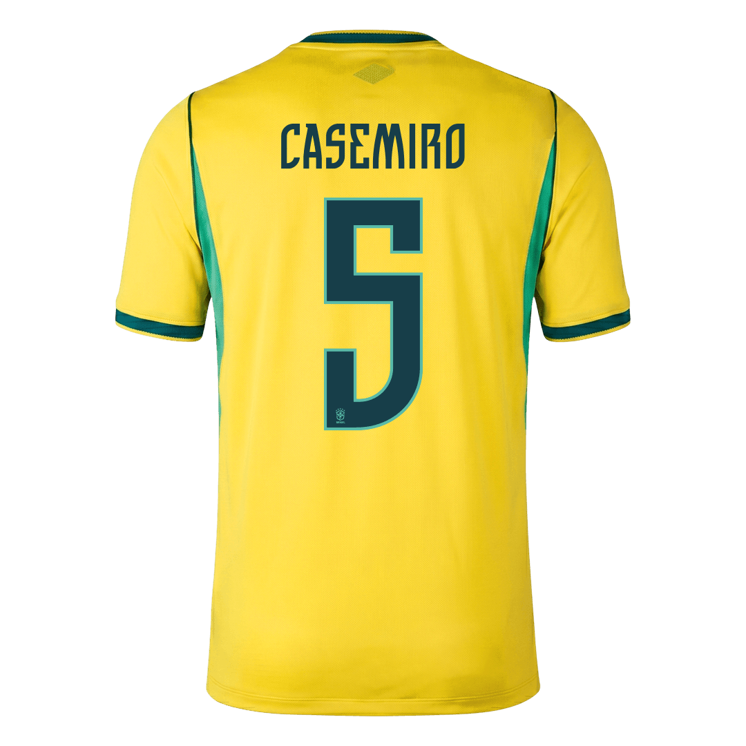 Camiseta CASEMIRO #5 Brazil 2026 Primera Equipación Copa del Mundo - Versión Hincha
