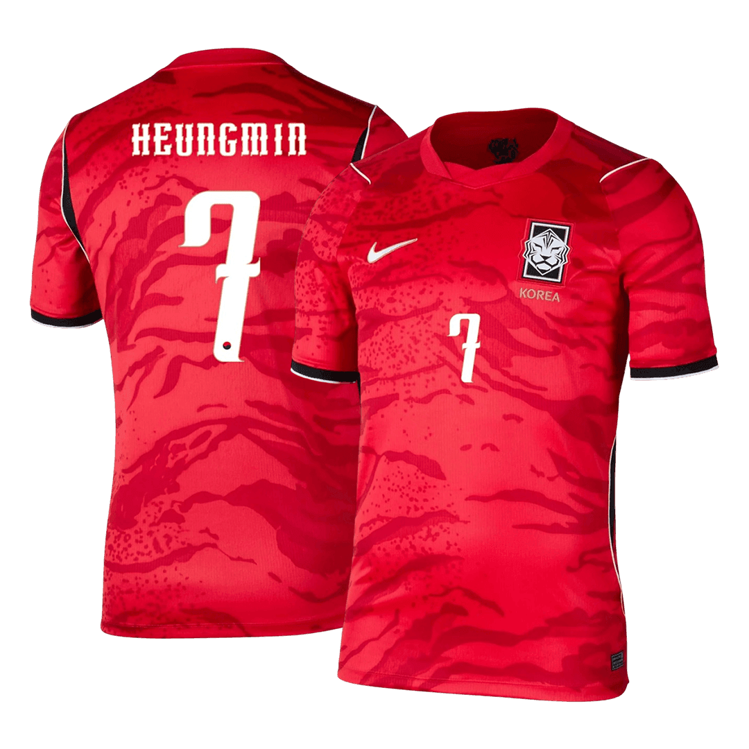 Camiseta Heungmin #7 Corea del Sur 2026 Primera Equipación Copa del Mundo - Versión Hincha