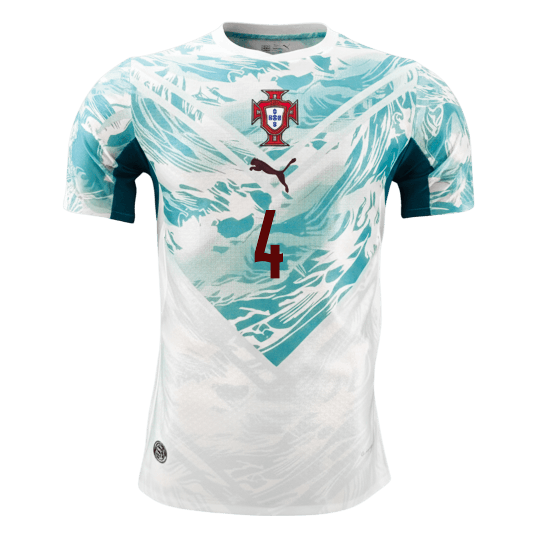 Camiseta Auténtica RÚBEN DIAS #4 Portugal 2026 Segunda Equipación Copa del Mundo -Versión Jugador