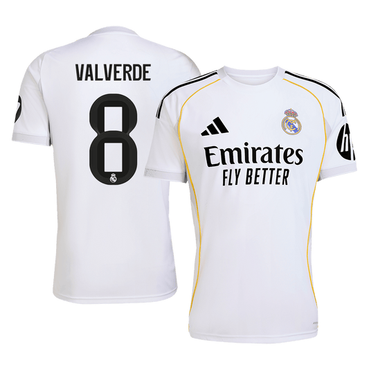 Camiseta VALVERDE #8 Real Madrid 2025/26 Primera Equipación-Versión Hincha