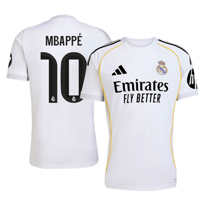 Camiseta MBAPPÉ #10 Real Madrid 2025/26 Primera Equipación-Versión Hincha