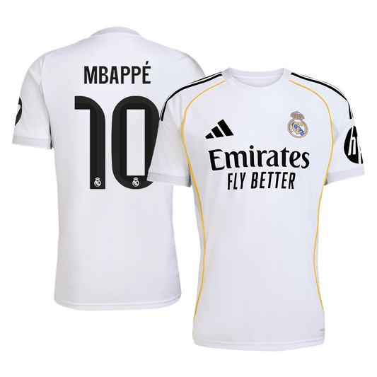 Camiseta MBAPPÉ #10 Real Madrid 2025/26 Primera Equipación-Versión Hincha