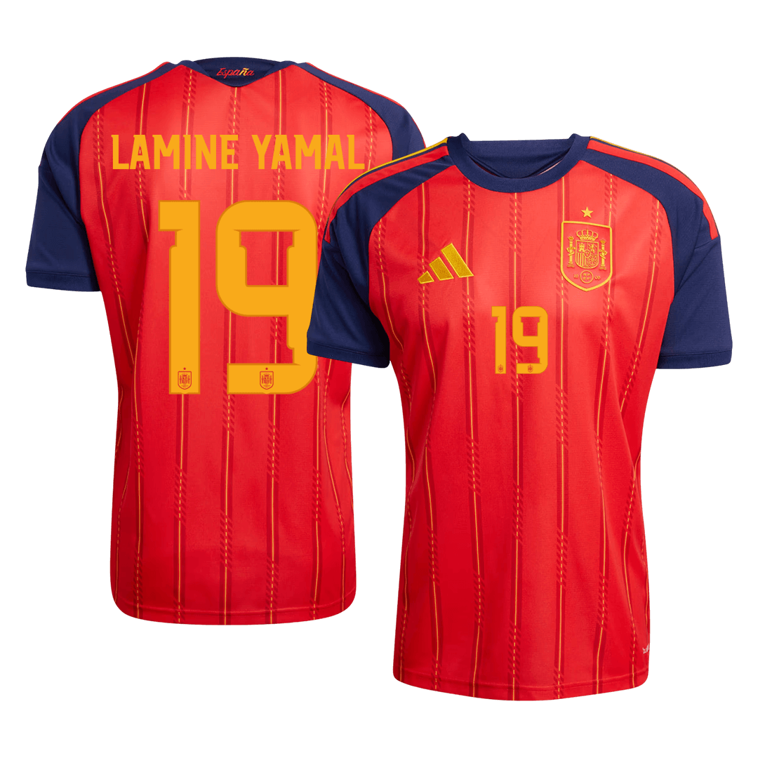 Camiseta Lamine Yamal #19 España 2026 Primera Equipación Copa del Mundo - Versión Hincha (Calidad Premium)