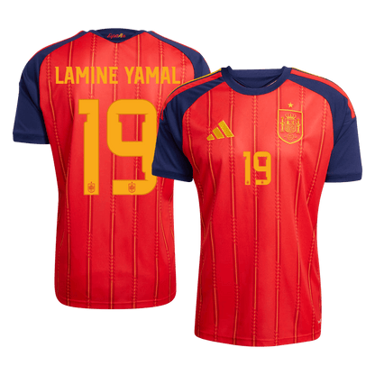 Camiseta Lamine Yamal #19 España 2026 Primera Equipación Copa del Mundo - Versión Hincha (Calidad Premium)
