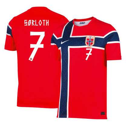 Camiseta Sørloth #7 Noruega 2026 Primera Equipación Copa del Mundo - Versión Hincha