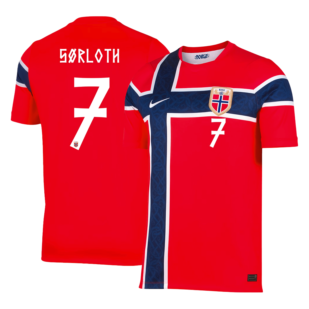 Camiseta Sørloth #7 Noruega 2026 Primera Equipación Copa del Mundo - Versión Hincha