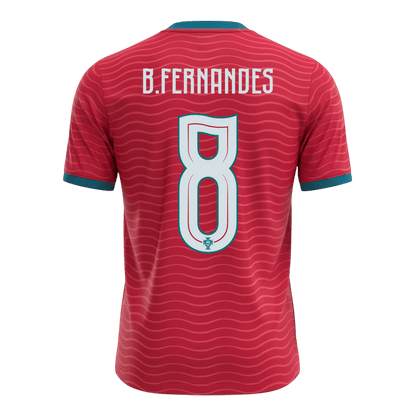 Camiseta B.FERNANDES #8 Portugal 2026 Primera Equipación Copa del Mundo - Versión Hincha