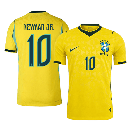 Camiseta Auténtica NEYMAR JR. #10 Brazil 2026 Primera Equipación Copa del Mundo -Versión Jugador