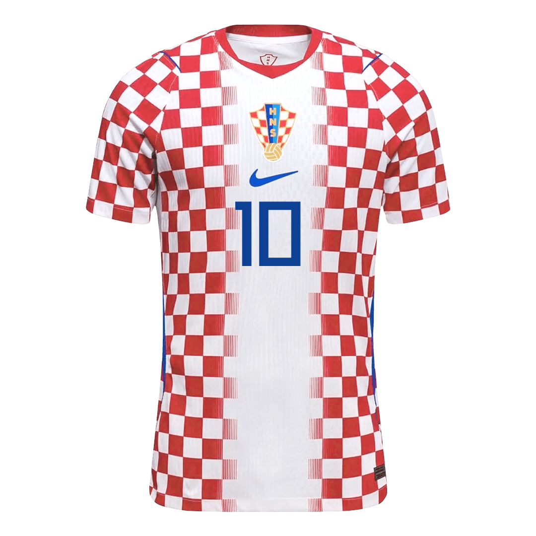 Camiseta Auténtica MODRIĆ #10 Croatia 2026 Primera Equipación Copa del Mundo -Versión Jugador