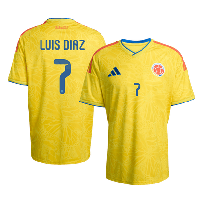 Camiseta Luis Díaz #7 Colombia 2026 Primera Equipación Copa del Mundo - Versión Hincha