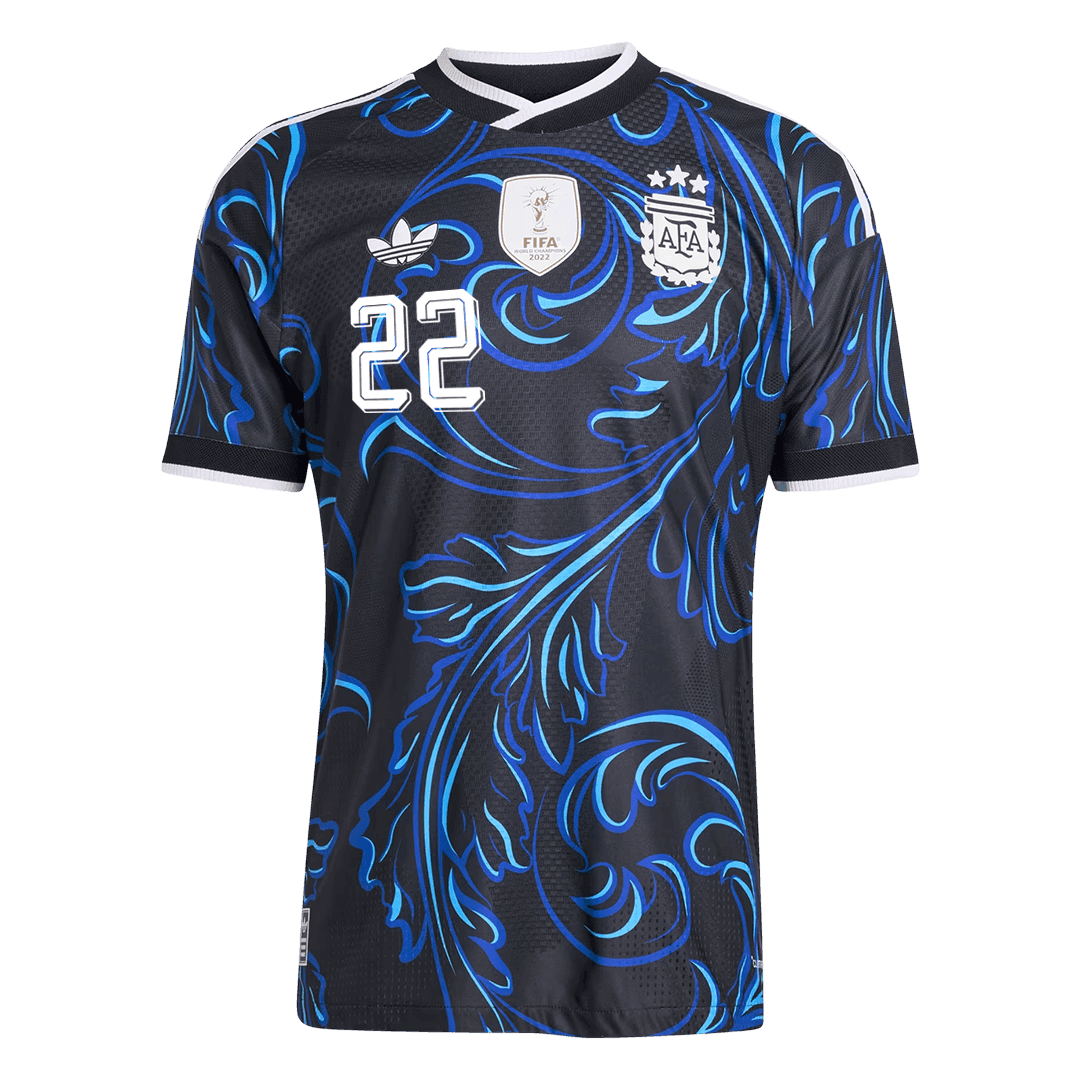 Camiseta Auténtica L. MARTÍNEZ #22 Argentina 2026 Segunda Equipación Copa del Mundo -Versión Jugador