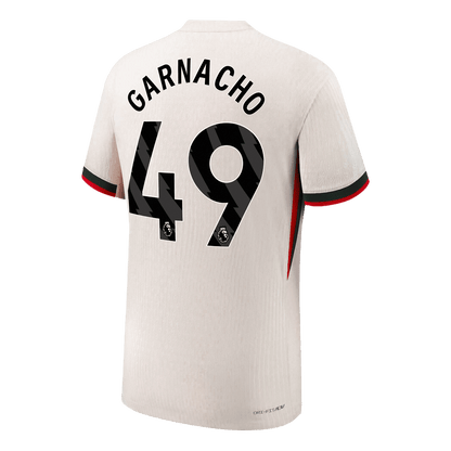 Camiseta Auténtica GARNACHO #49 Chelsea 2025/26 Segunda Equipación -Versión Jugador