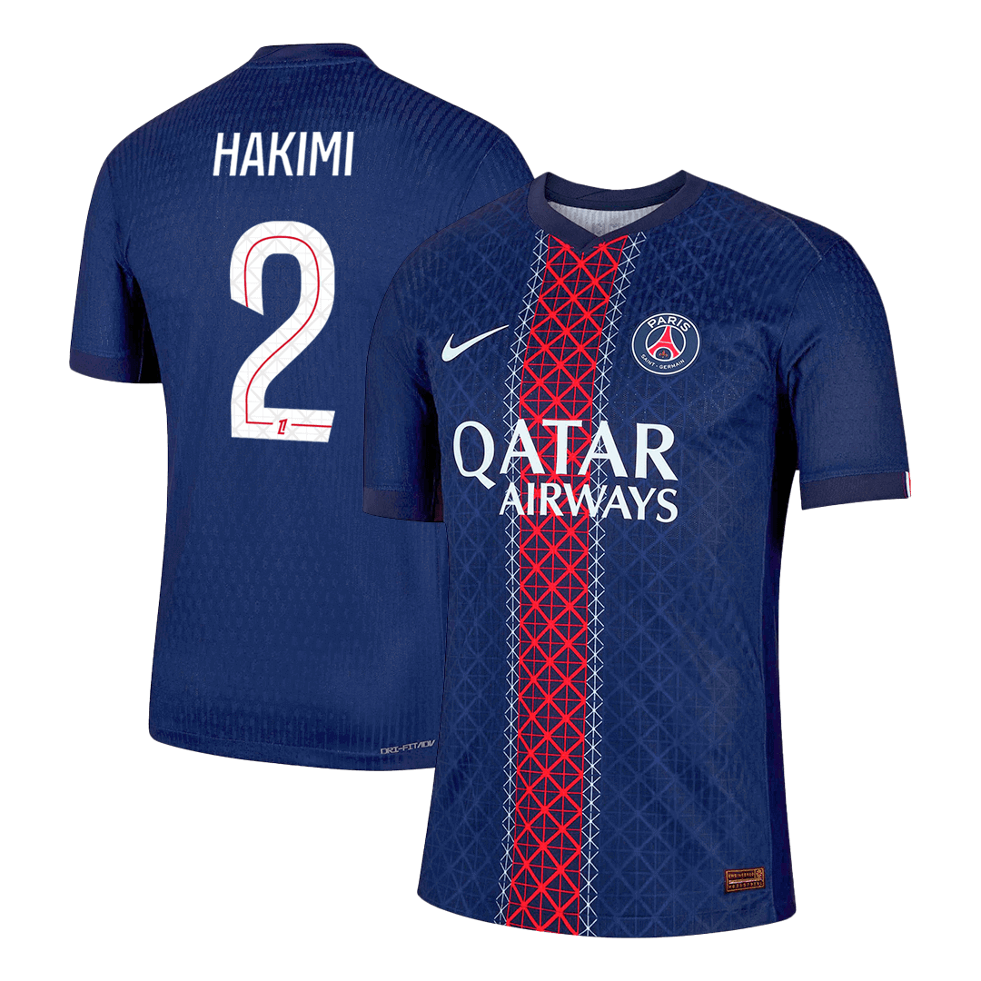 Camiseta Auténtica Hakimi #2 PSG 2025/26 Primera Equipación - Versión Jugador