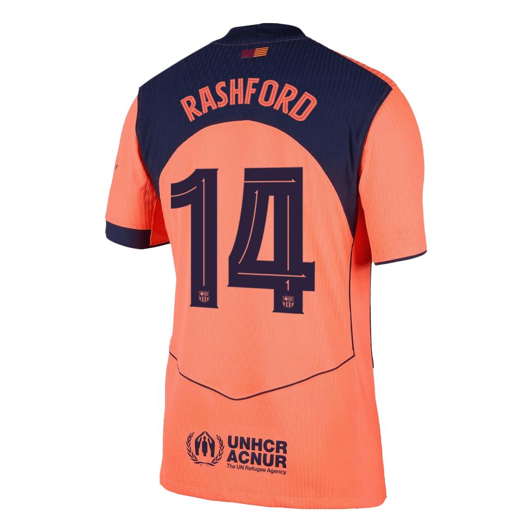 UCL Camiseta Auténtica RASHFORD #14 Barcelona 2025/26 Tercera Equipación -Versión Jugador