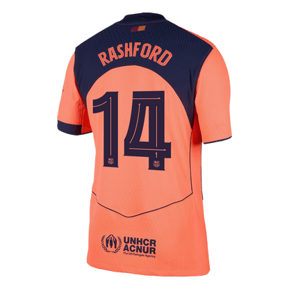 UCL Camiseta Auténtica RASHFORD #14 Barcelona 2025/26 Tercera Equipación -Versión Jugador