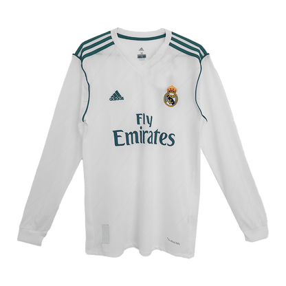 Camiseta Retro 2017/18 KROOS #8 Real Madrid Primera Equipación Manga Larga