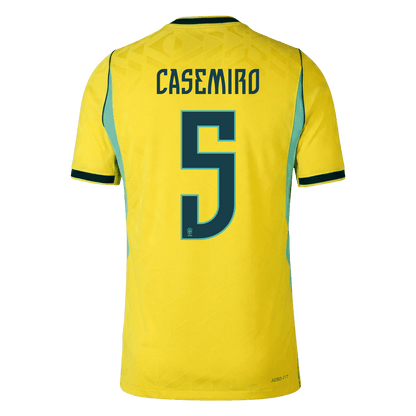 Camiseta Auténtica CASEMIRO #5 Brazil 2026 Primera Equipación Copa del Mundo -Versión Jugador