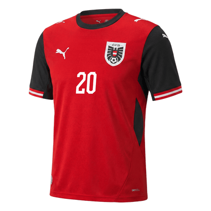 Camiseta Laimer #20 Austria 2026 Primera Equipación Copa del Mundo - Versión Hincha - Vista 9
