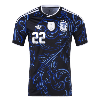 Camiseta L. MARTÍNEZ #22 Argentina 2026 Segunda Equipación Copa del Mundo - Versión Hincha