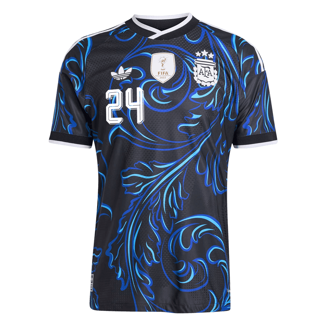 Camiseta Auténtica E. FERNÁNDEZ #24 Argentina 2026 Segunda Equipación Copa del Mundo -Versión Jugador