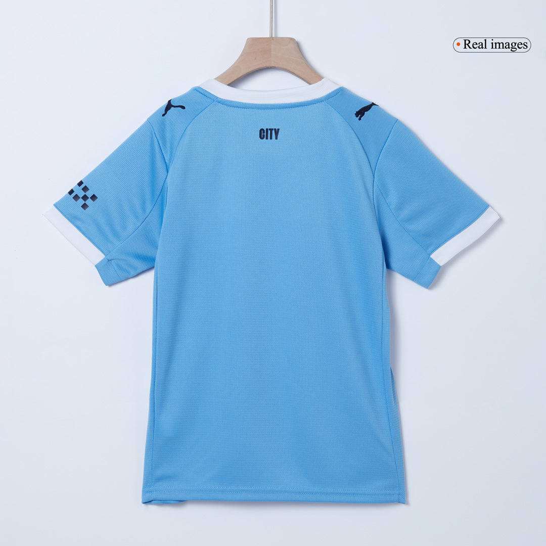 Miniconjunto Manchester City 2025/26 Local Niño (Camiseta + Pantalón Corto)