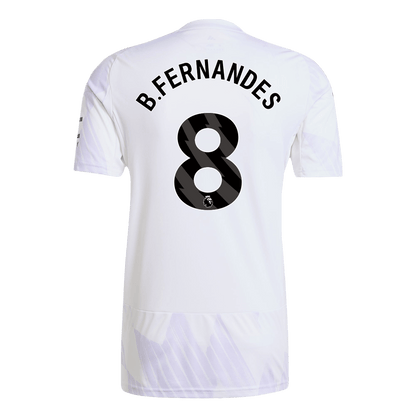 Camiseta B.FERNANDES #8 Manchester United 2025/26 Segunda Equipación-Versión Hincha