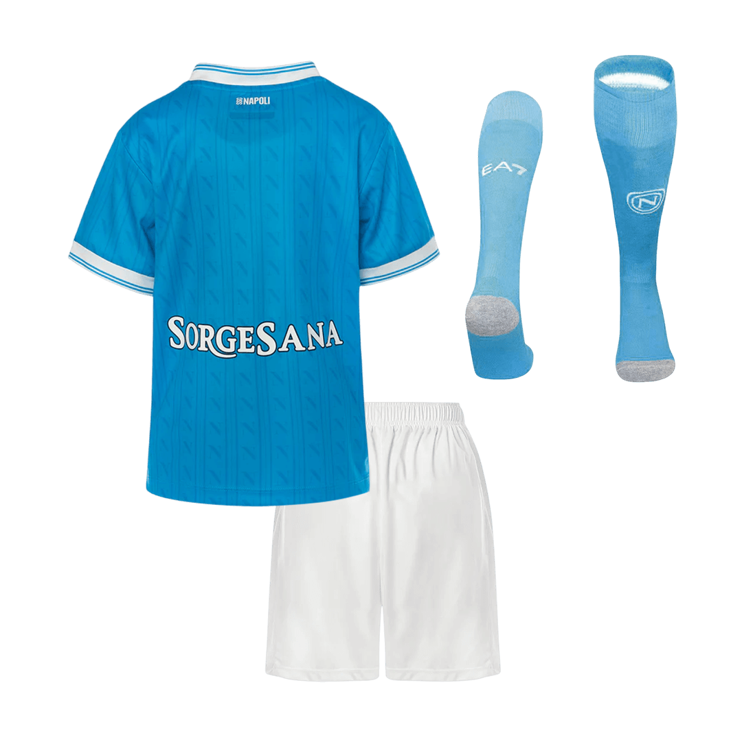 Conjunto Infantil Completo Napoli 2025/26 Primera Equipación Kids