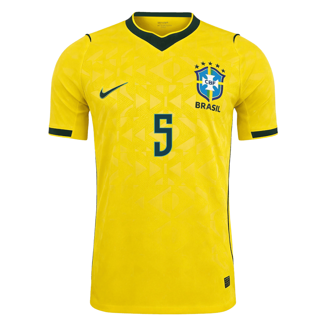 Camiseta Auténtica CASEMIRO #5 Brazil 2026 Primera Equipación Copa del Mundo -Versión Jugador