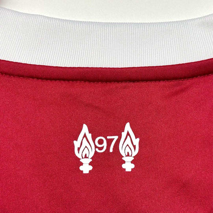 Camiseta KERKEZ #6 Liverpool 2025/26 Primera Equipación-Versión Hincha
