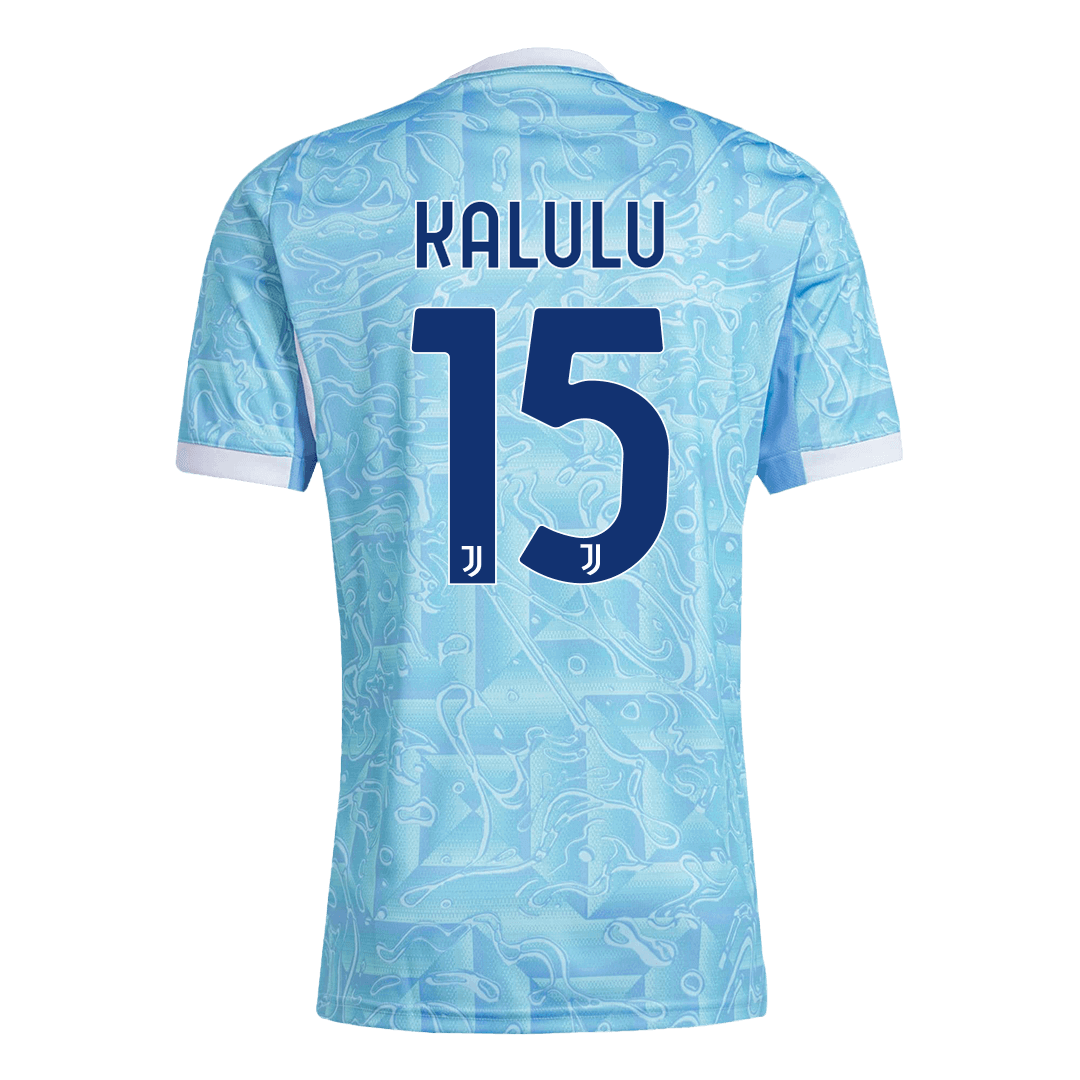 Camiseta KALULU #15 Juventus 2025/26 Segunda Equipación - Versión Hincha