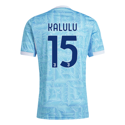 Camiseta KALULU #15 Juventus 2025/26 Segunda Equipación - Versión Hincha