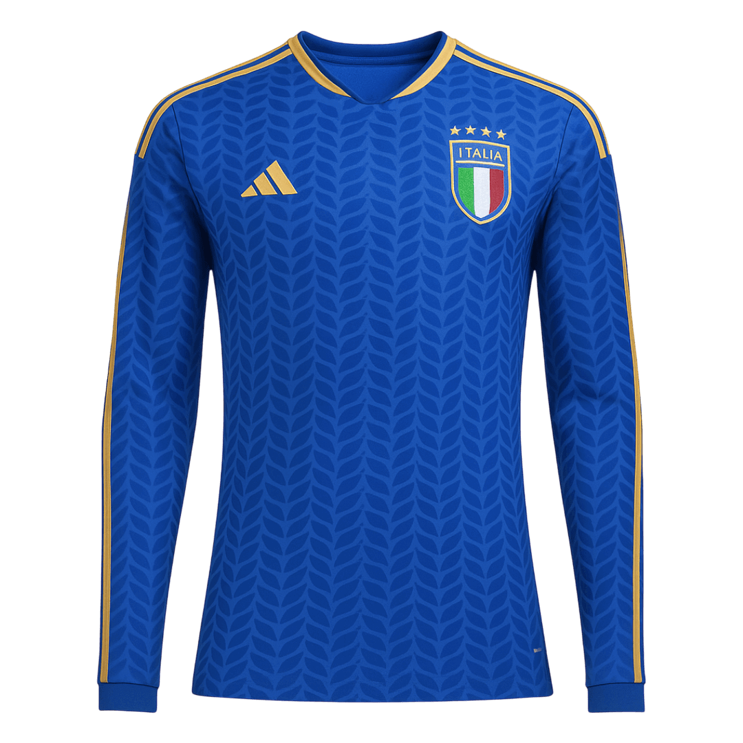 Manga Larga Italia 2026 Primera Equipación Copa del Mundo - Versión Hincha