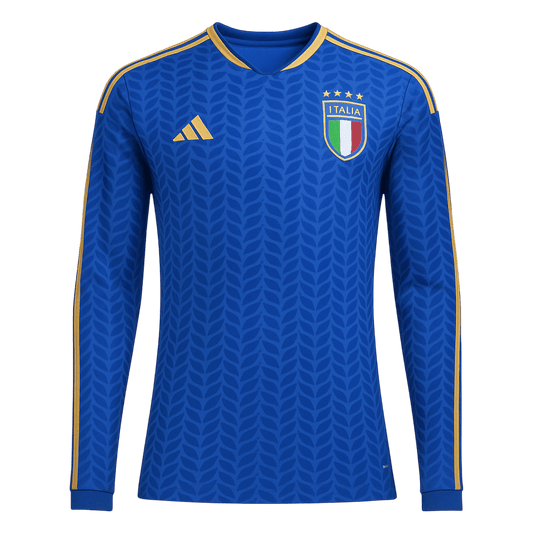 Manga Larga Italy 2026 Primera Equipación Copa del Mundo -Versión Hincha