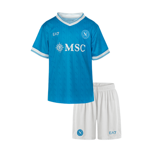 Conjunto Infantil Napoli 2025/26 Primera Equipación Kids