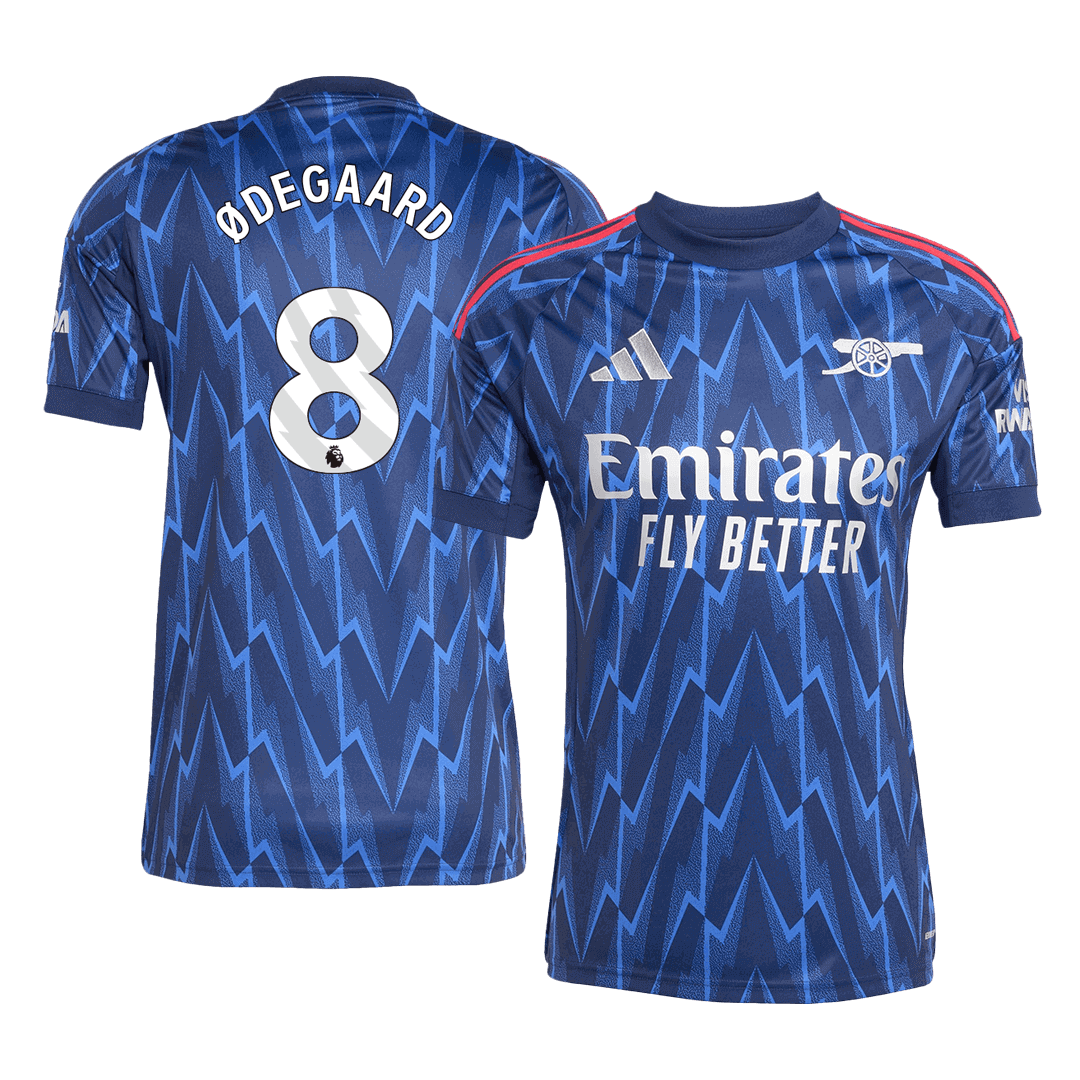 Camiseta ØDEGAARD #8 Arsenal 2025/26 Segunda Equipación-Versión Hincha
