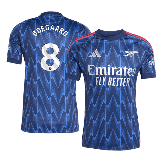 Camiseta ØDEGAARD #8 Arsenal 2025/26 Segunda Equipación-Versión Hincha