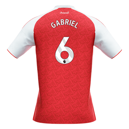Calidad Premium Camiseta GABRIEL #6 Arsenal 2025/26 Primera Equipación -Versión Hincha