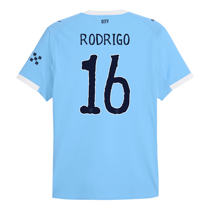 Camiseta RODRIGO #16 Manchester City 2025/26 Copa Mundial de Clubes Primera Equipación Hombre-Versión Jugador