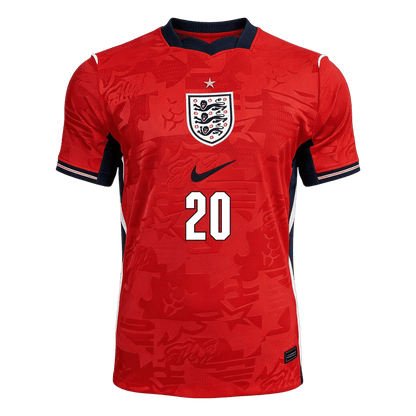 Camiseta Palmer #20 Inglaterra 2026 Segunda Equipación Copa del Mundo - Versión Hincha - Vista 6