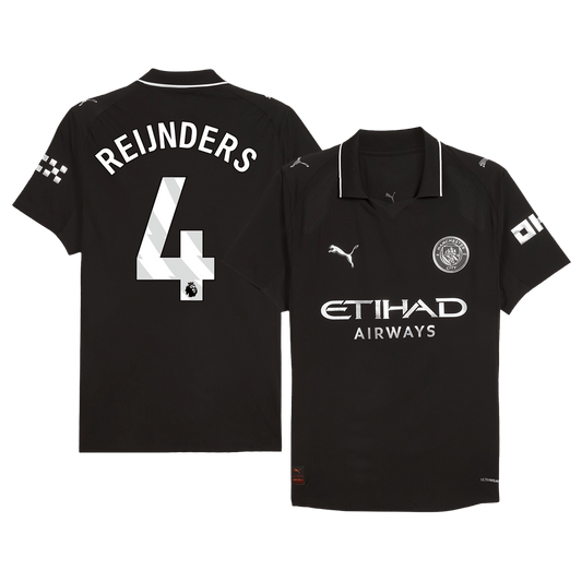 Camiseta Auténtica REIJNDERS #4 Manchester City 2025/26 Segunda Equipación -Versión Jugador