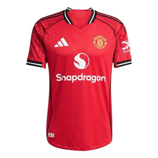 Camiseta Auténtica Manchester United 2025/26 Primera Equipación-Versión Jugador