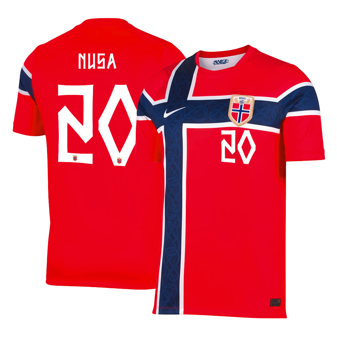 Camiseta Nusa #20 Noruega 2026 Primera Equipación Copa del Mundo - Versión Hincha