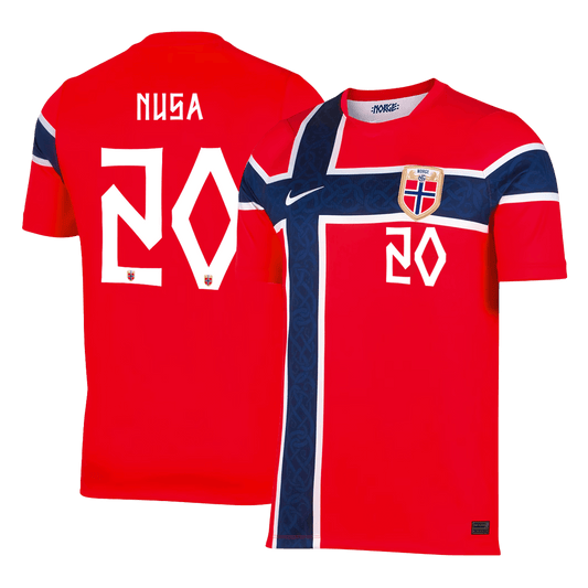Camiseta Nusa #20 Noruega 2026 Primera Equipación Copa del Mundo - Versión Hincha