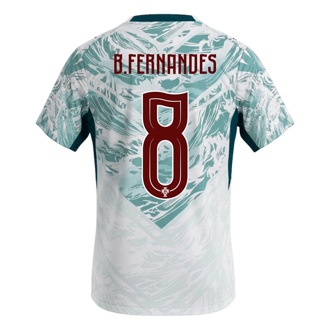 Camiseta B.FERNANDES #8 Portugal 2026 Segunda Equipación Copa del Mundo - Versión Hincha
